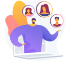 Staff management dashboard for scheduling and assigning tasks in Event Boss